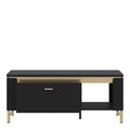 Genoa Coffee Table 1 Drawer in Black Matt/Gold - image 2