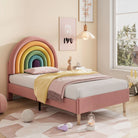 Upholstered Bed, With Slatted Frame And Headboard, Youth Bed, For Adults & Teenagers, Wooden Slat Support, Easy Assembly, Height-adjustable Headboard, Velvet, Pink Haslam Living