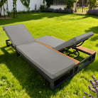 Outdoor Patio Daybed, Outdoor Lounger, Multifunctional Waterproof Sofa Bed, Sun Lounger For Patio, Adjustable Backrest Angle, Gray, Double Lounge Bed Haslam Living