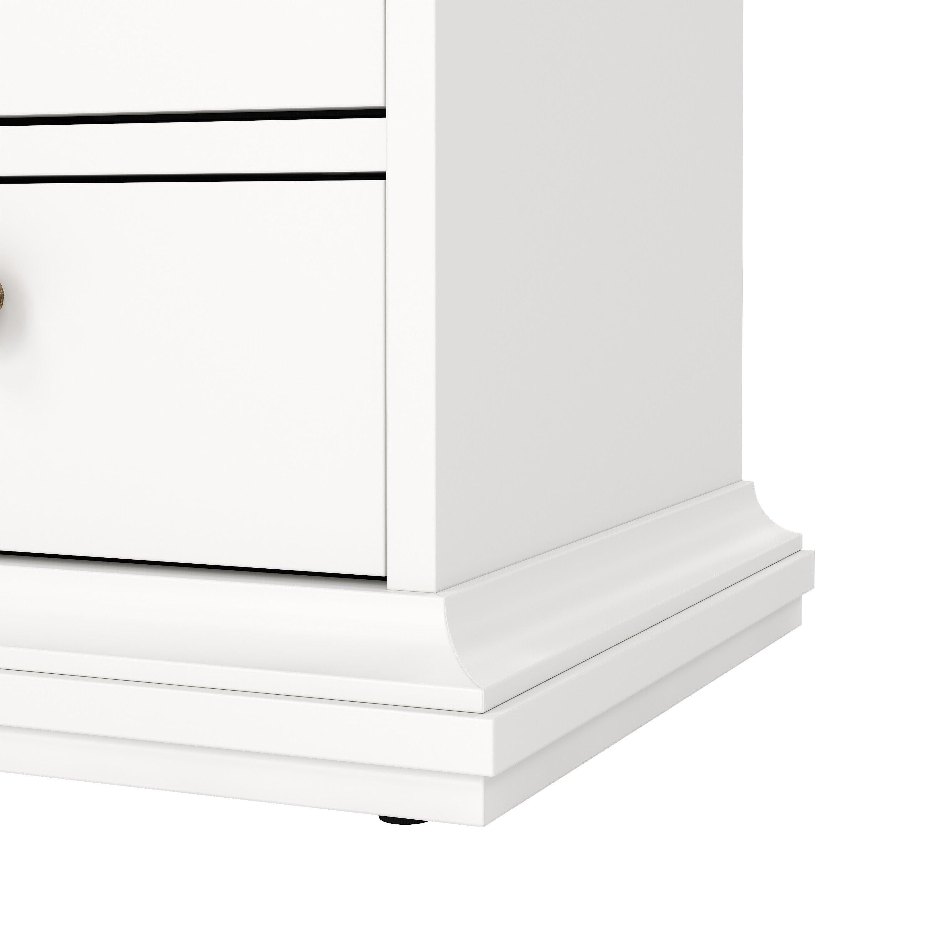 Paris Bedside 2 Drawers in White - image 10