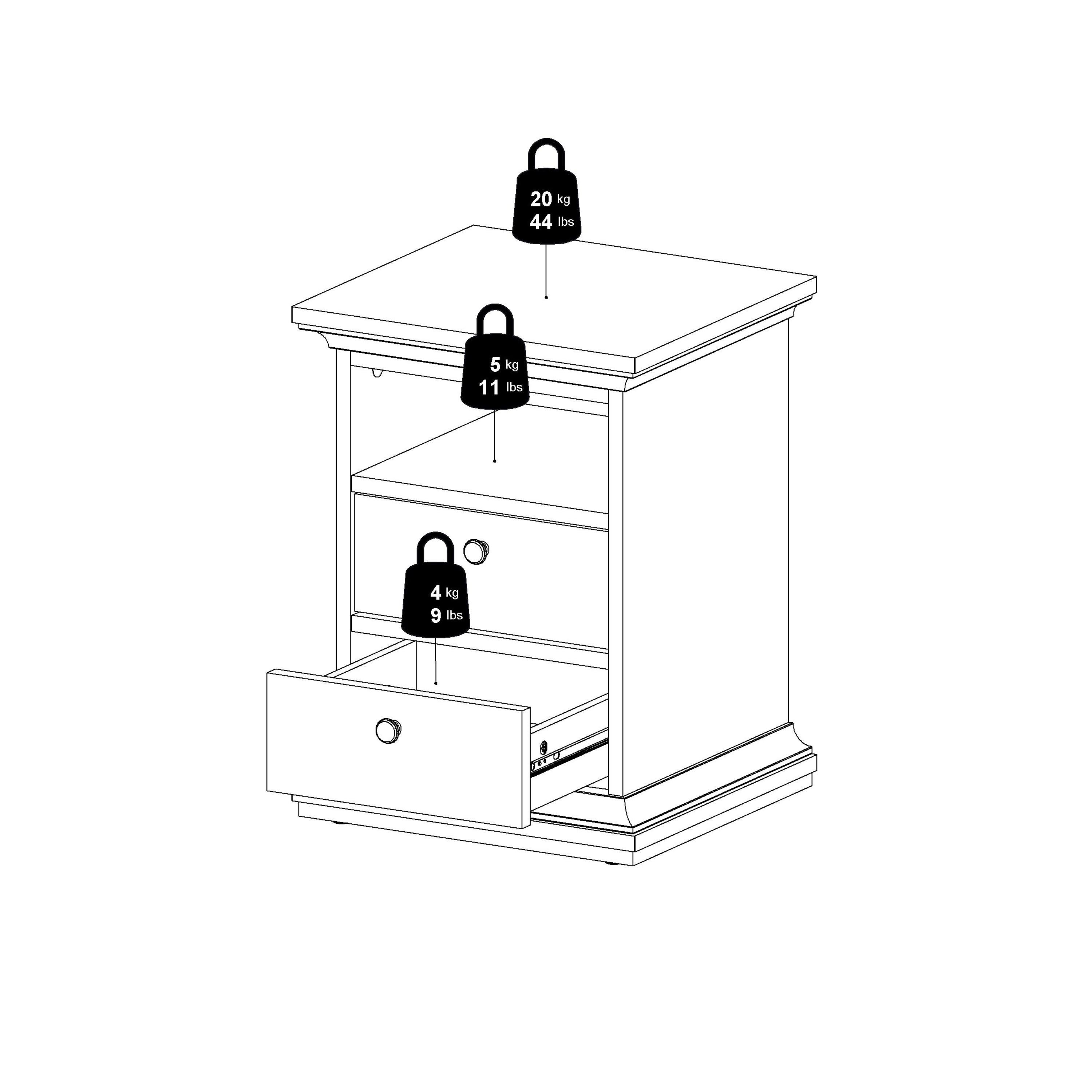 Paris Chest of 6 Drawers in White - image 13