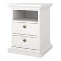 Paris Bedside 2 Drawers in White - image 3