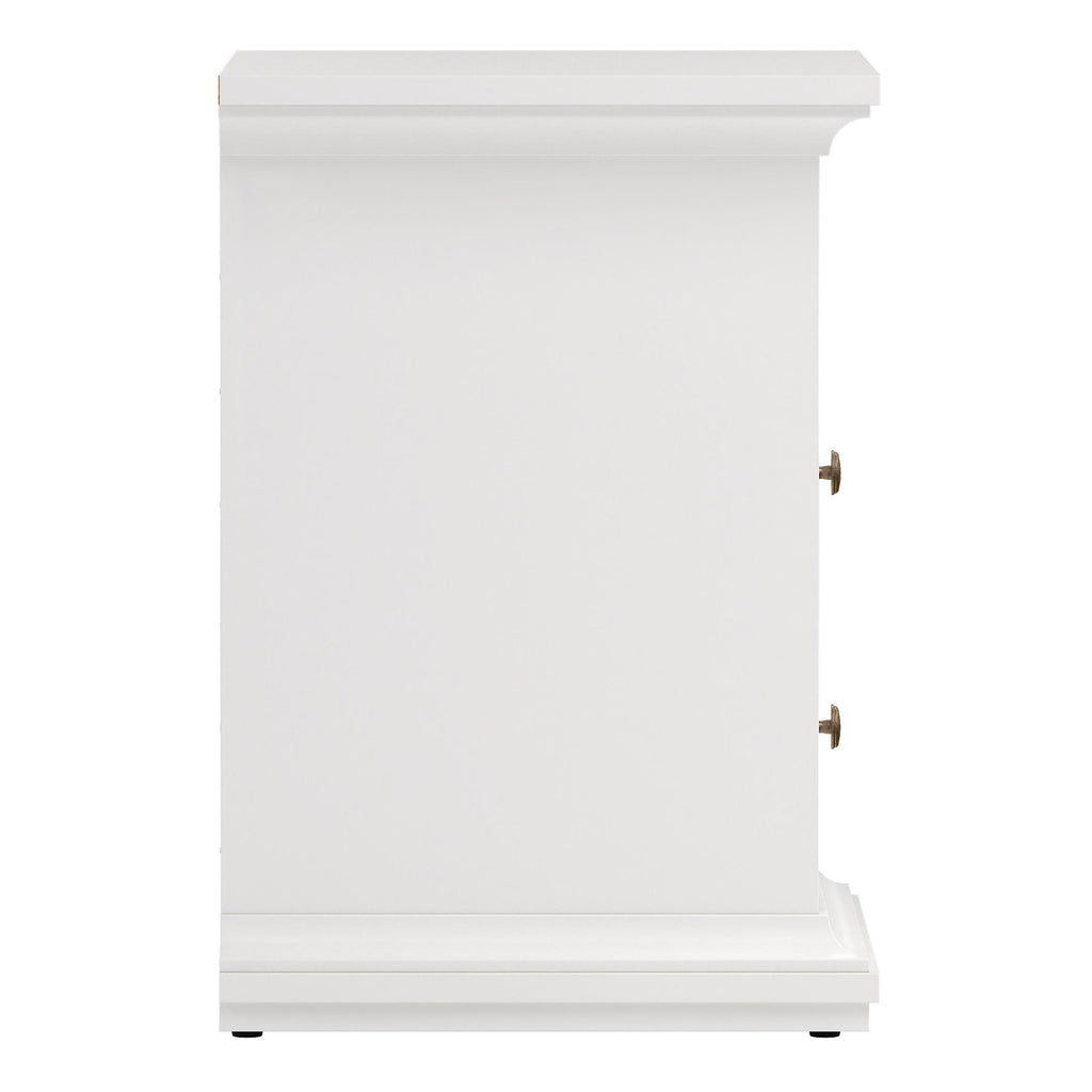 Paris Bedside 2 Drawers in White - image 4
