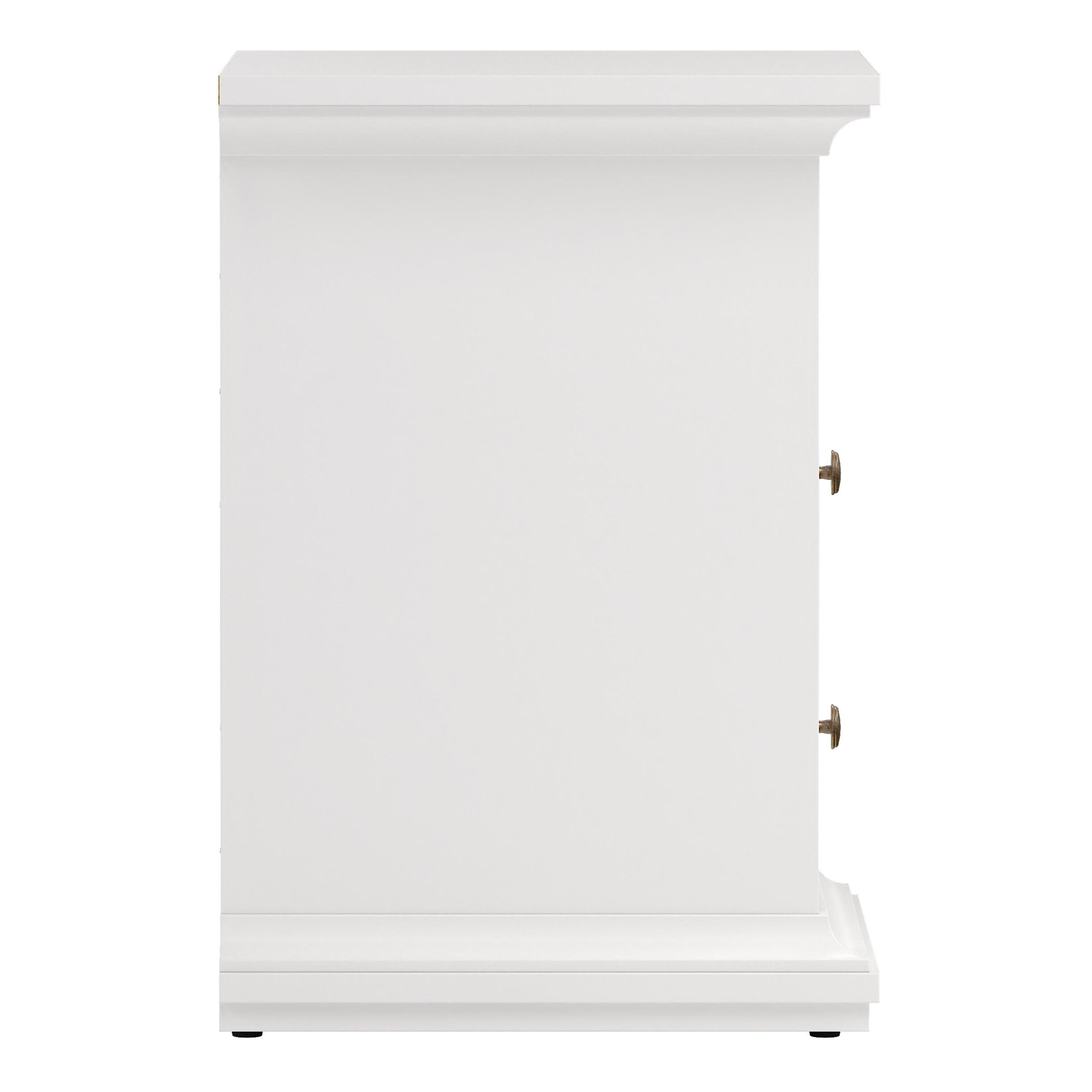 Paris Bedside 2 Drawers in White - image 4