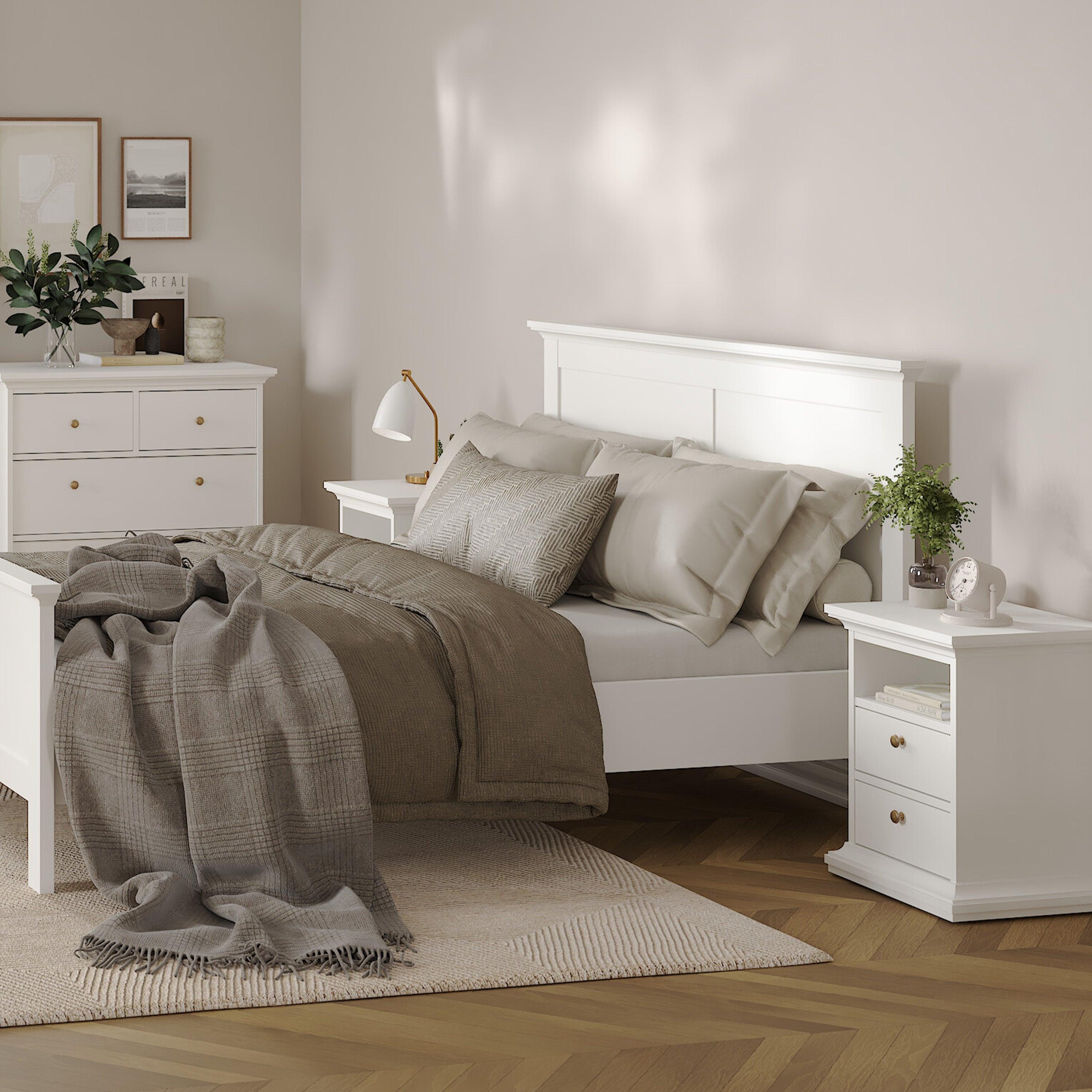Paris Bedside 2 Drawers in White - image 7