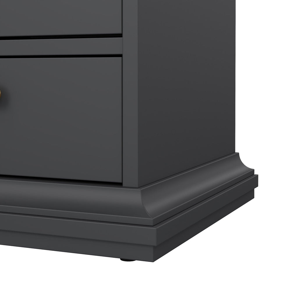 Paris Wardrobe with 4 Doors and 2 Drawers in Matt Grey - image 10
