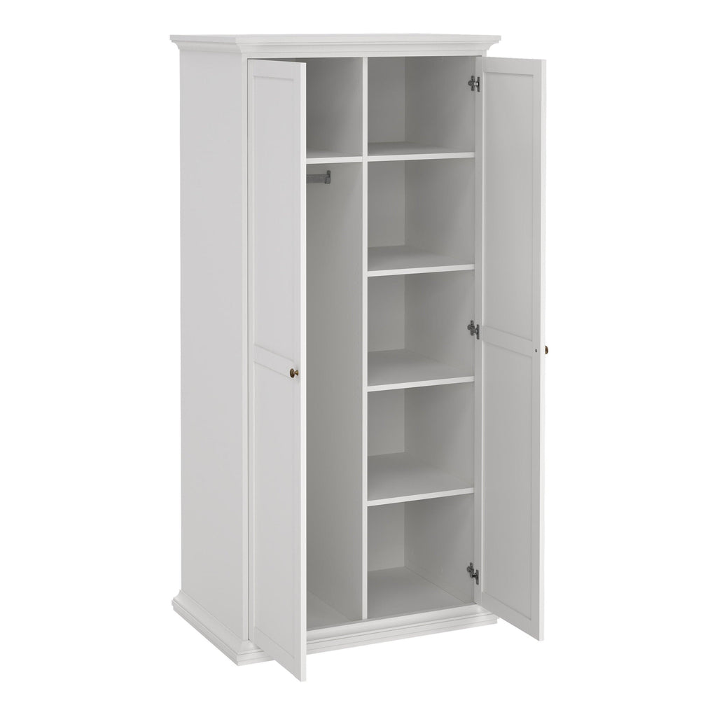 Paris Wardrobe with 2 Doors in White - image 5