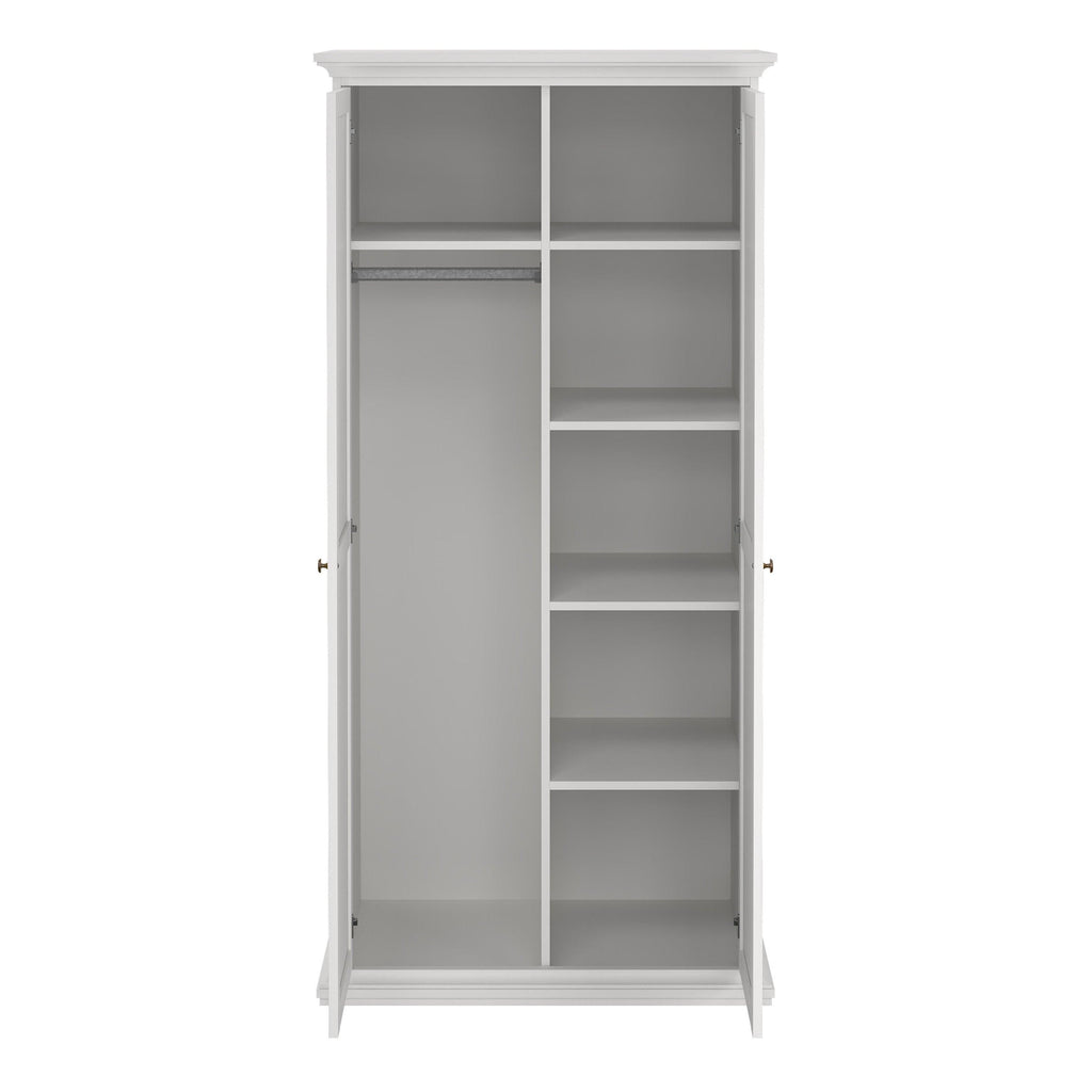 Paris Wardrobe with 2 Doors in White - image 6