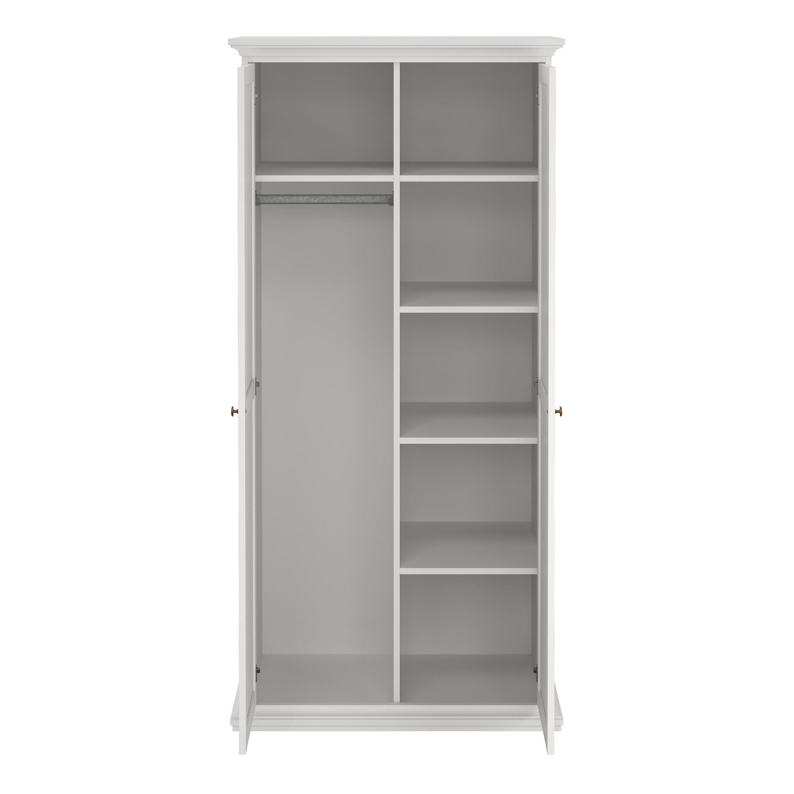 Paris Wardrobe with 2 Doors in White - image 6