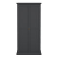 Paris Wardrobe with 2 Doors in Matt Grey - image 2