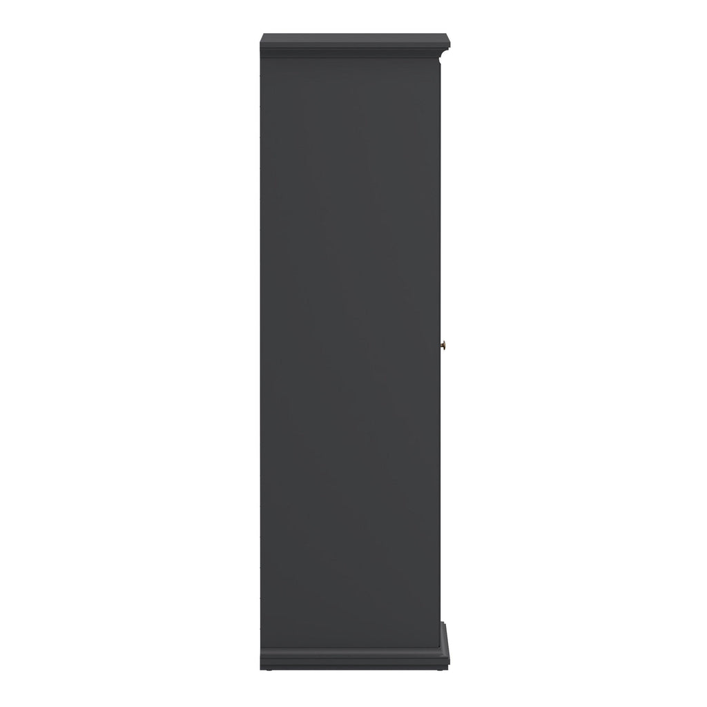 Paris Wardrobe with 2 Doors in Matt Grey - image 4
