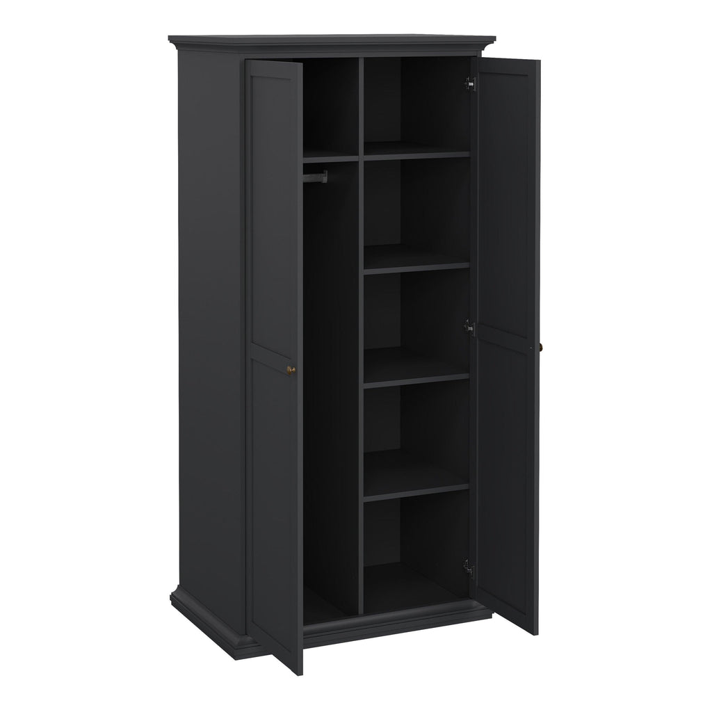 Paris Wardrobe with 2 Doors in Matt Grey - image 5
