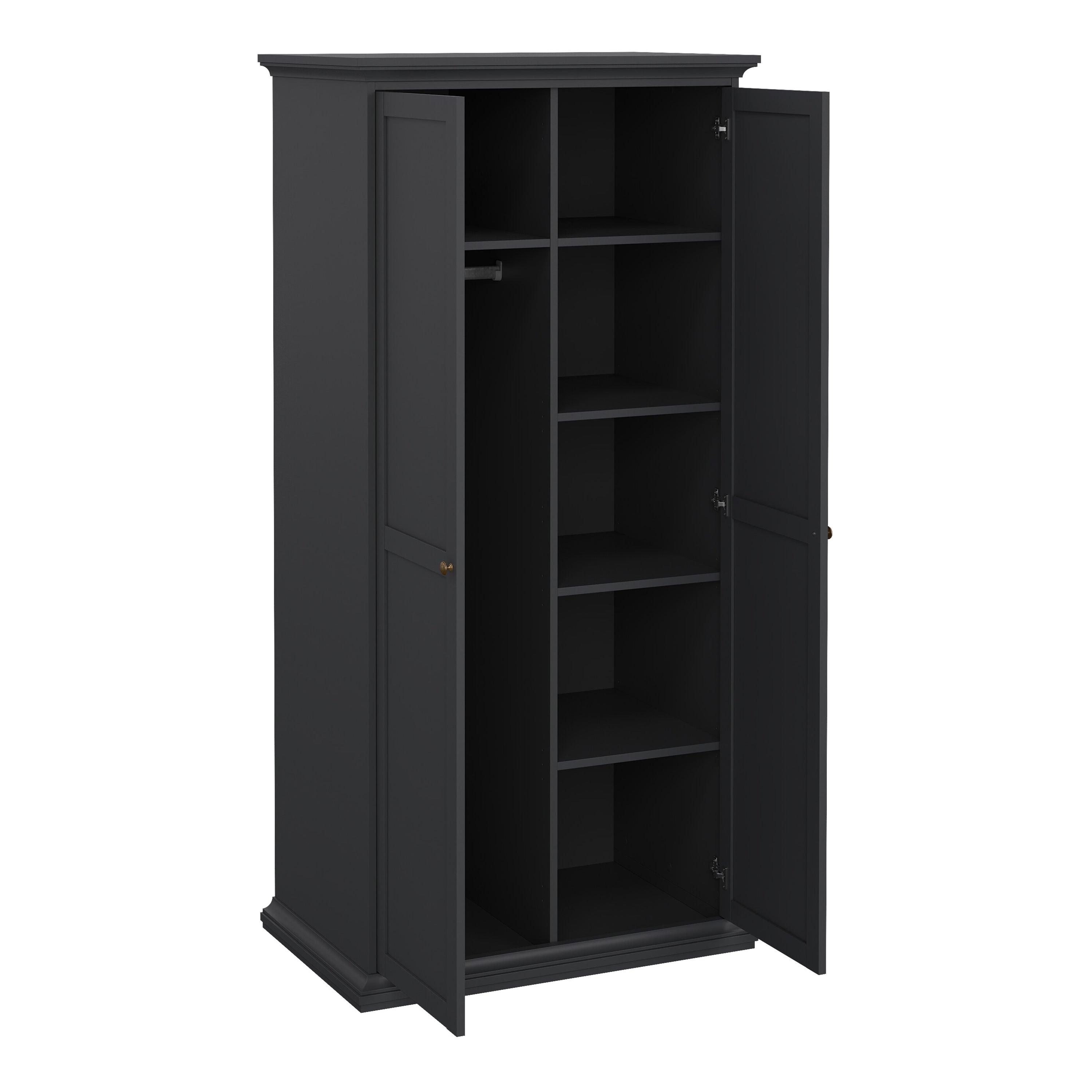 Paris Wardrobe with 2 Doors in Matt Grey - image 5