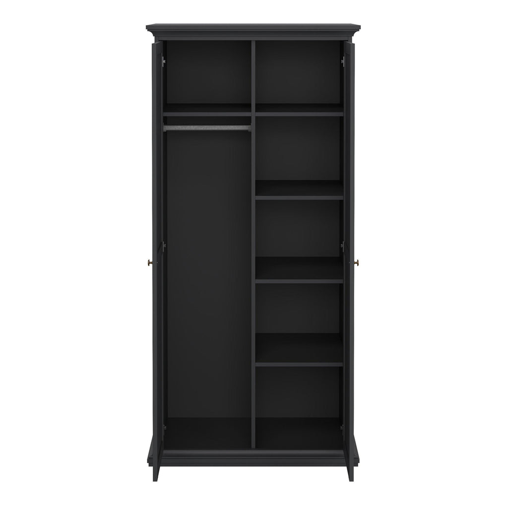 Paris Wardrobe with 2 Doors in Matt Grey - image 6