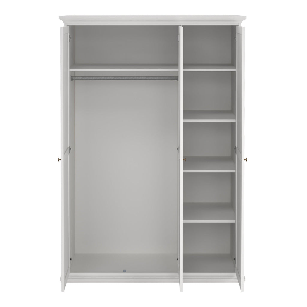 Paris Wardrobe with 3 Doors in White - image 6
