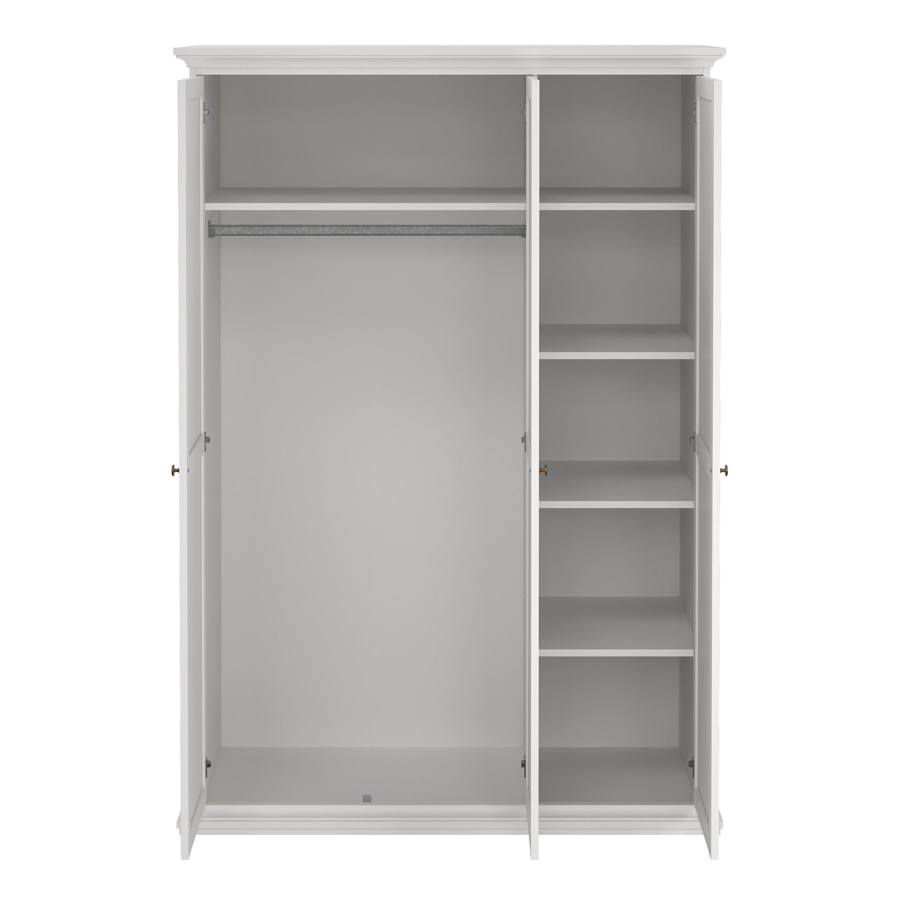 Paris Wardrobe with 3 Doors in White - image 6