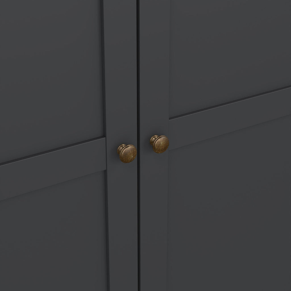 Paris Wardrobe with 3 Doors in Matt Grey - image 10