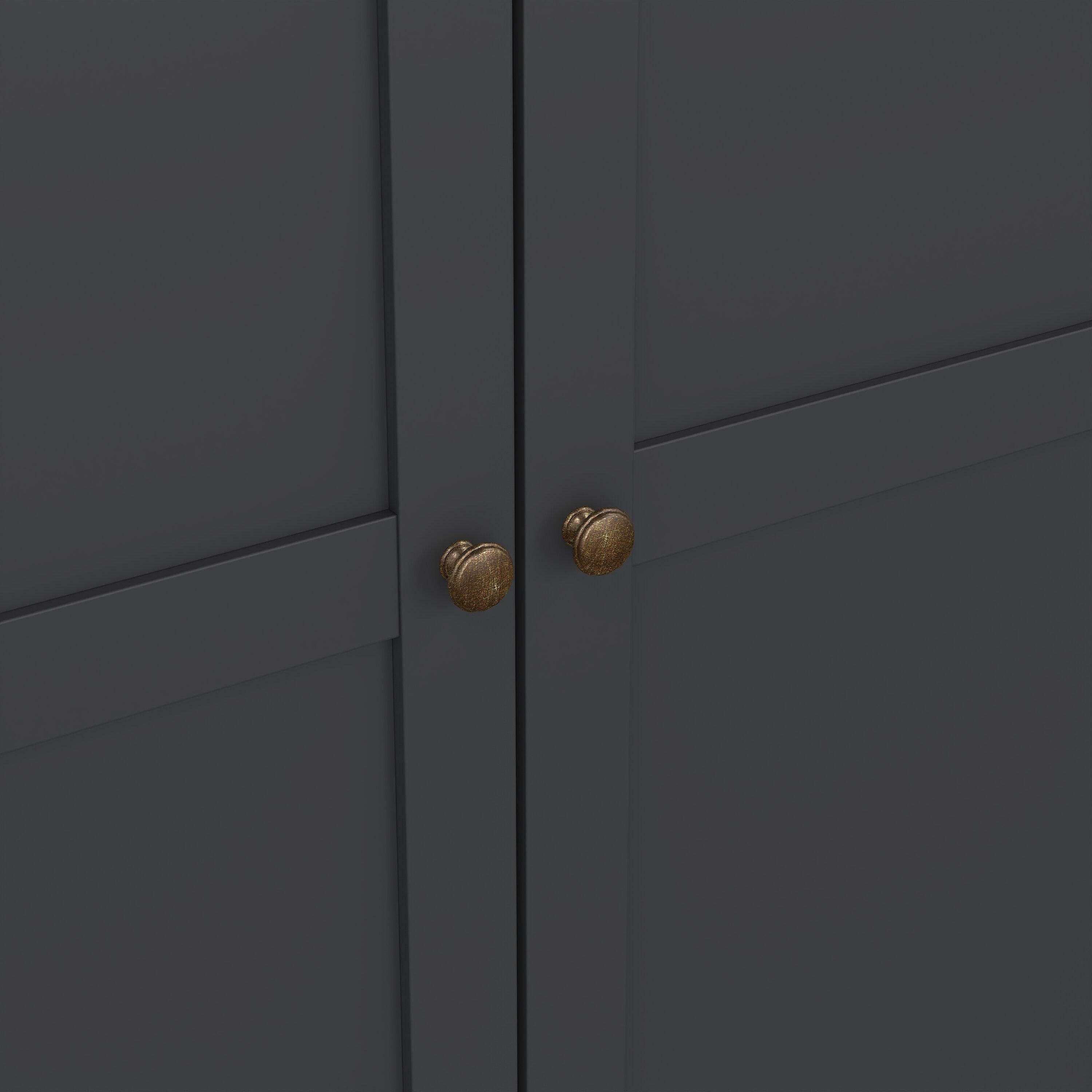 Paris Wardrobe with 3 Doors in Matt Grey - image 10