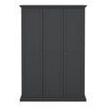 Paris Wardrobe with 3 Doors in Matt Grey - image 2