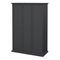 Paris Wardrobe with 3 Doors in Matt Grey - image 3