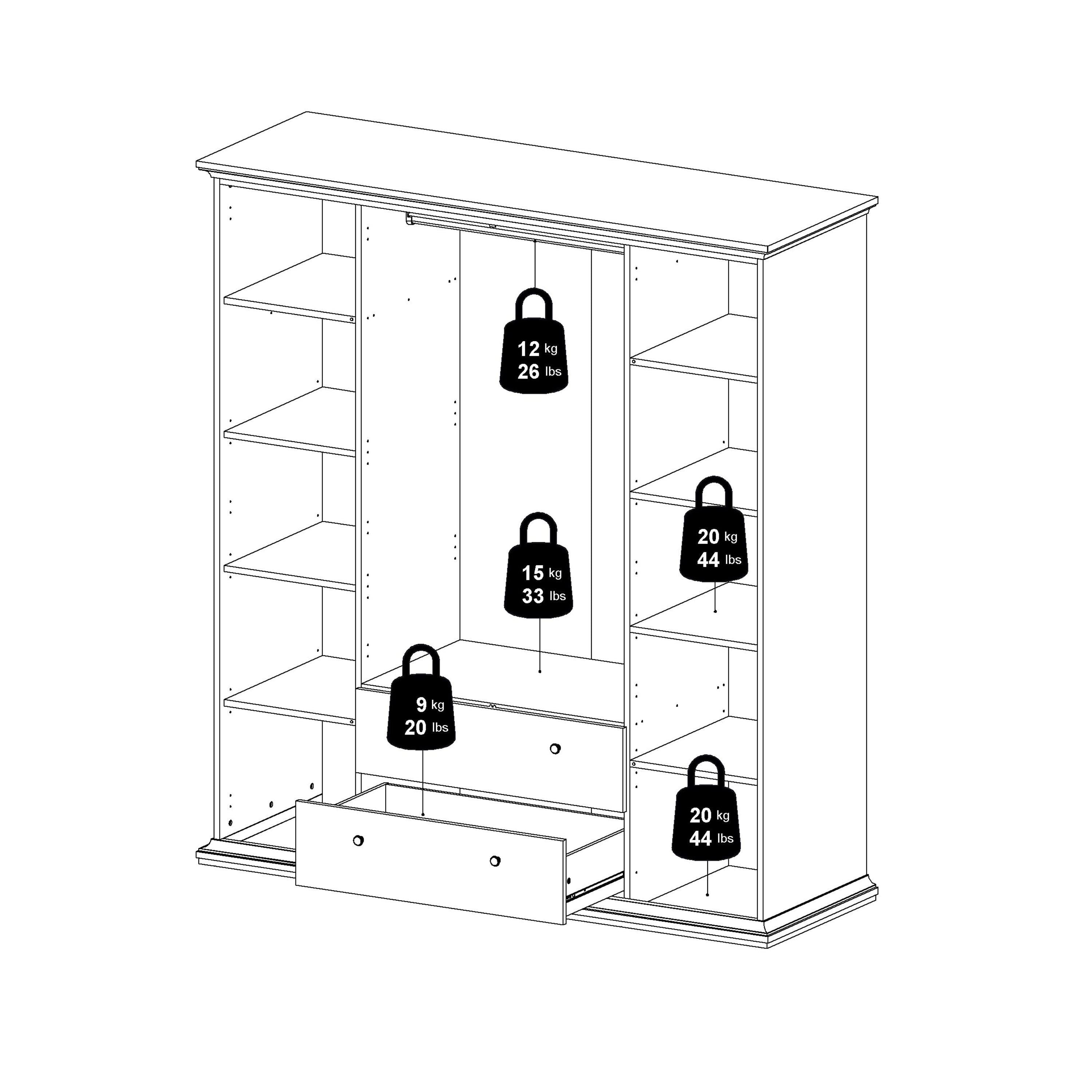 Paris Chest of 6 Drawers in Matt Grey - image 13
