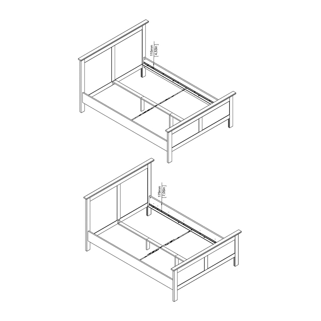 Paris Double Bed (140 x 200) in White - image 17