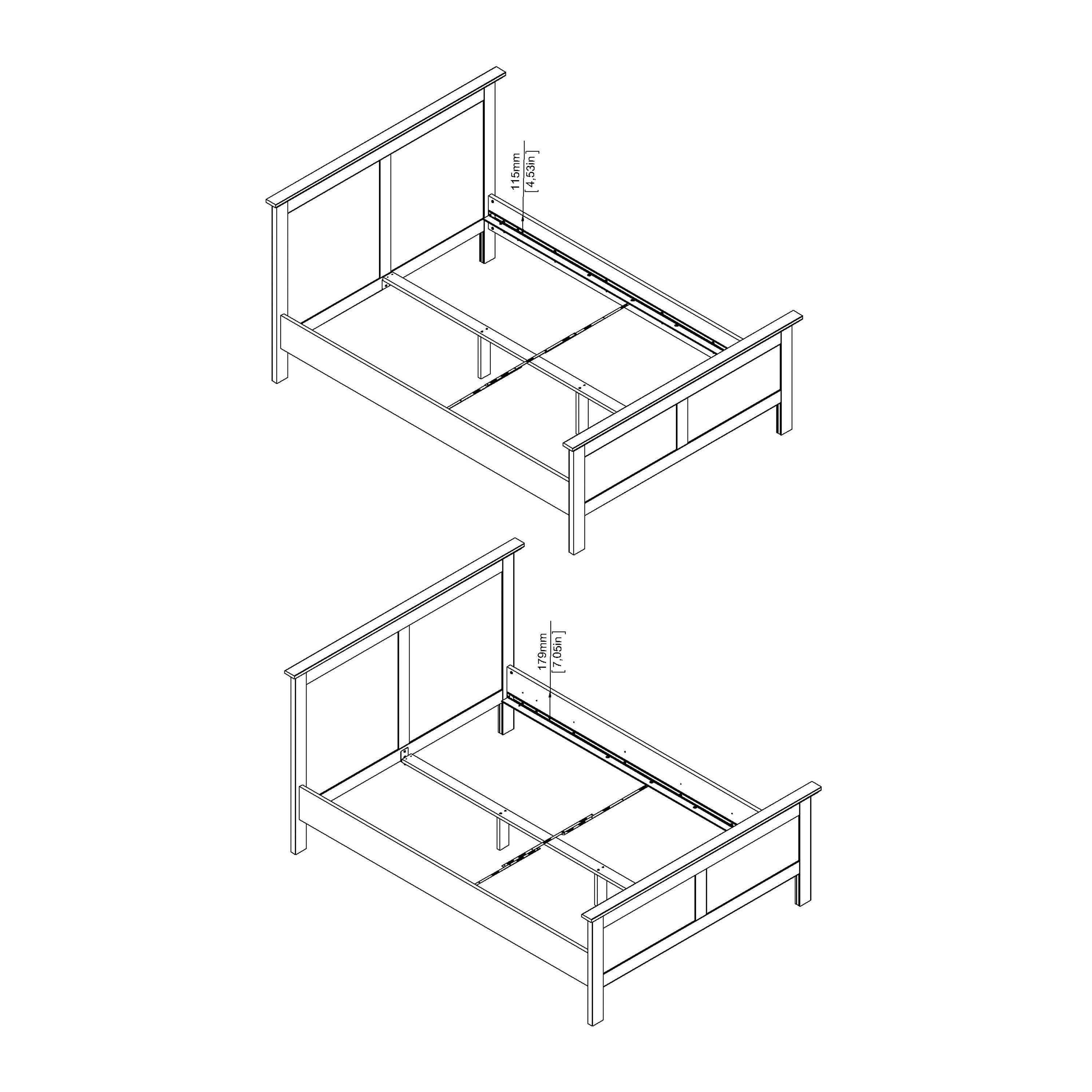 Paris Double Bed (140 x 200) in White - image 17