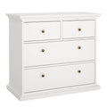 Paris Chest of 4 Drawers in White