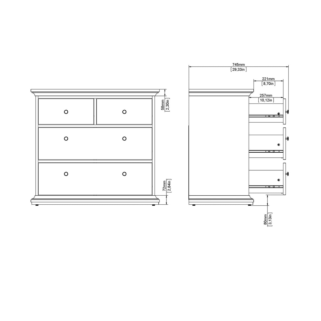 Paris Double Bed (140 x 200) in White - image 14