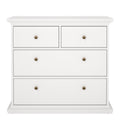 Paris Chest of 4 Drawers in White - image 2