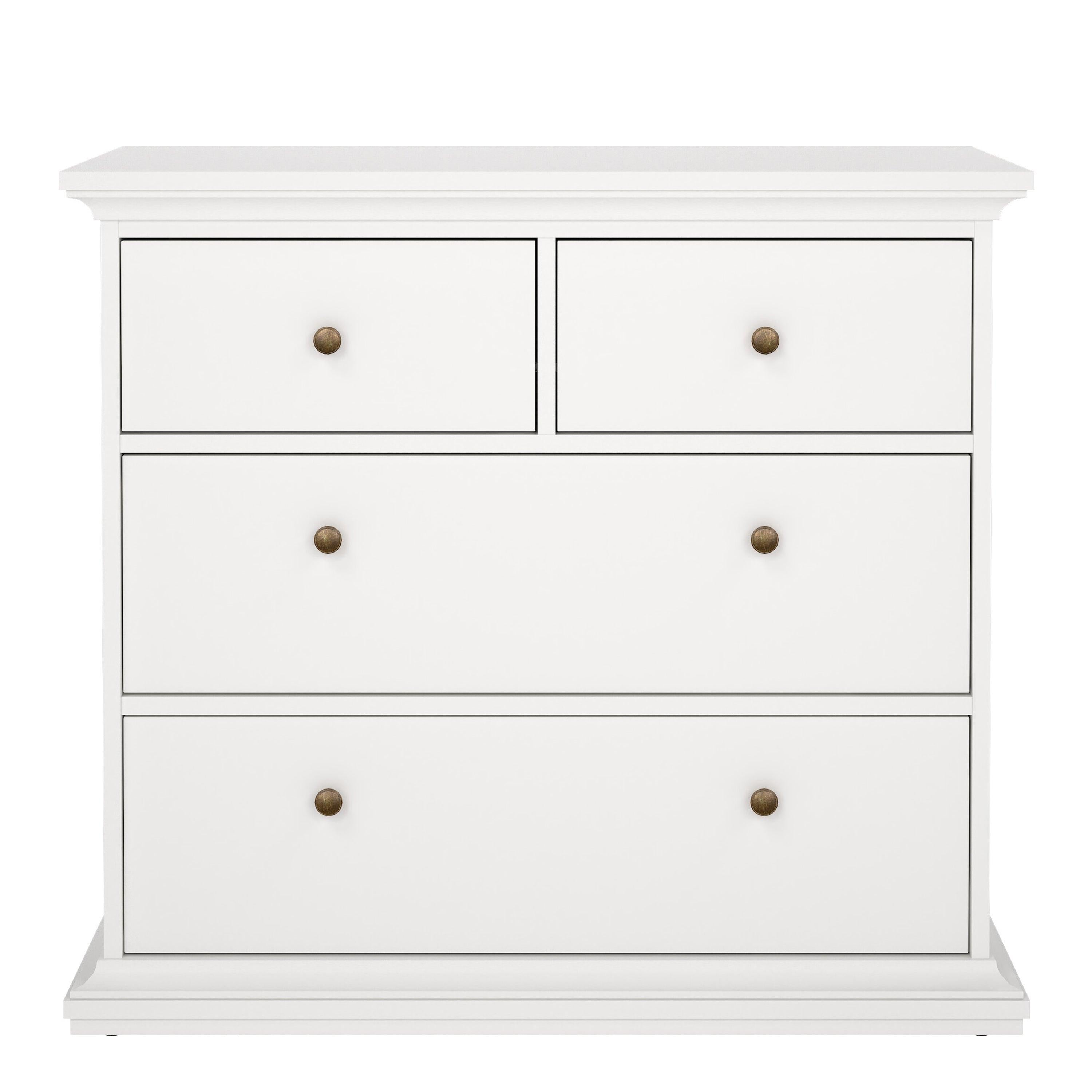 Paris Chest of 4 Drawers in White - image 2