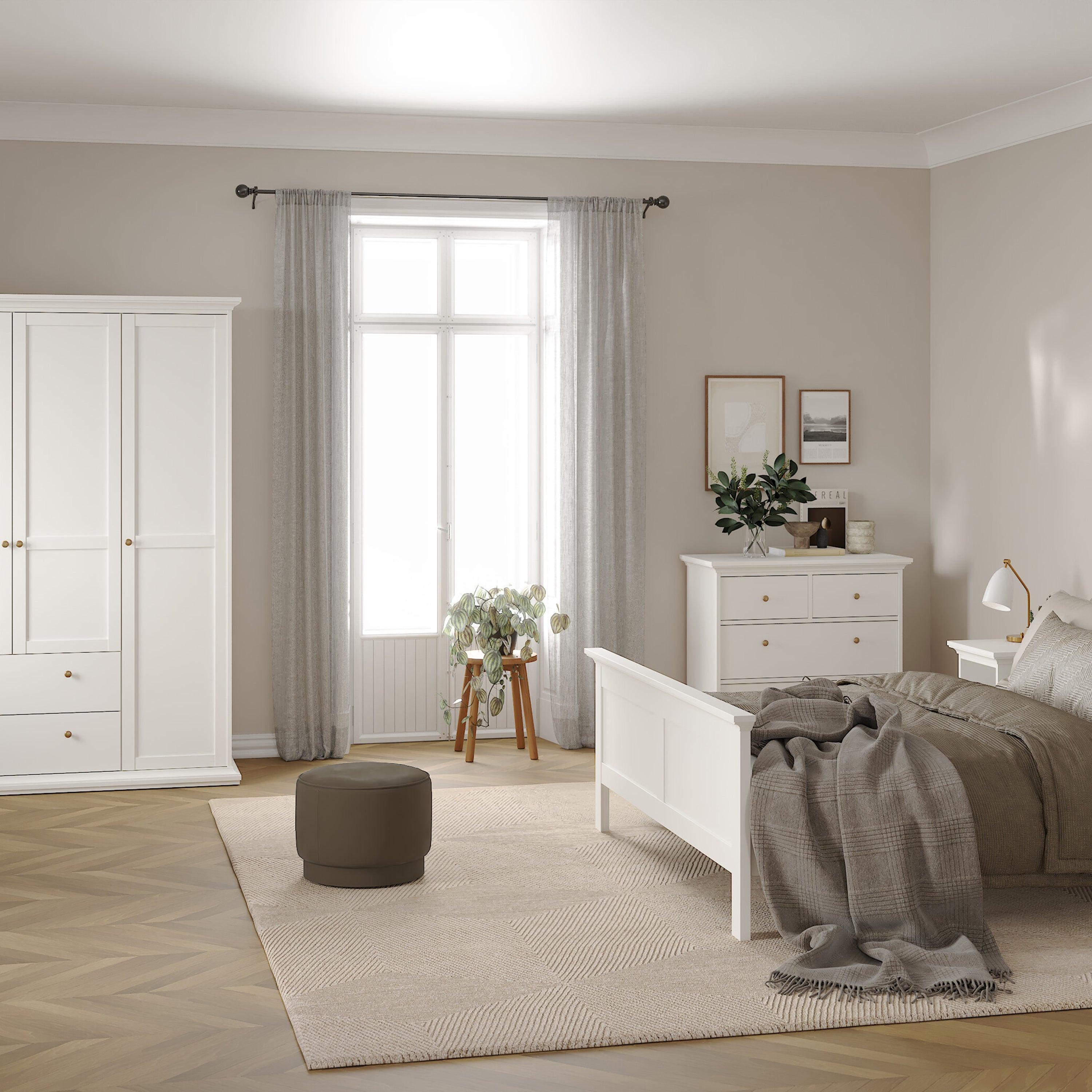 Paris Chest of 4 Drawers in White - image 6
