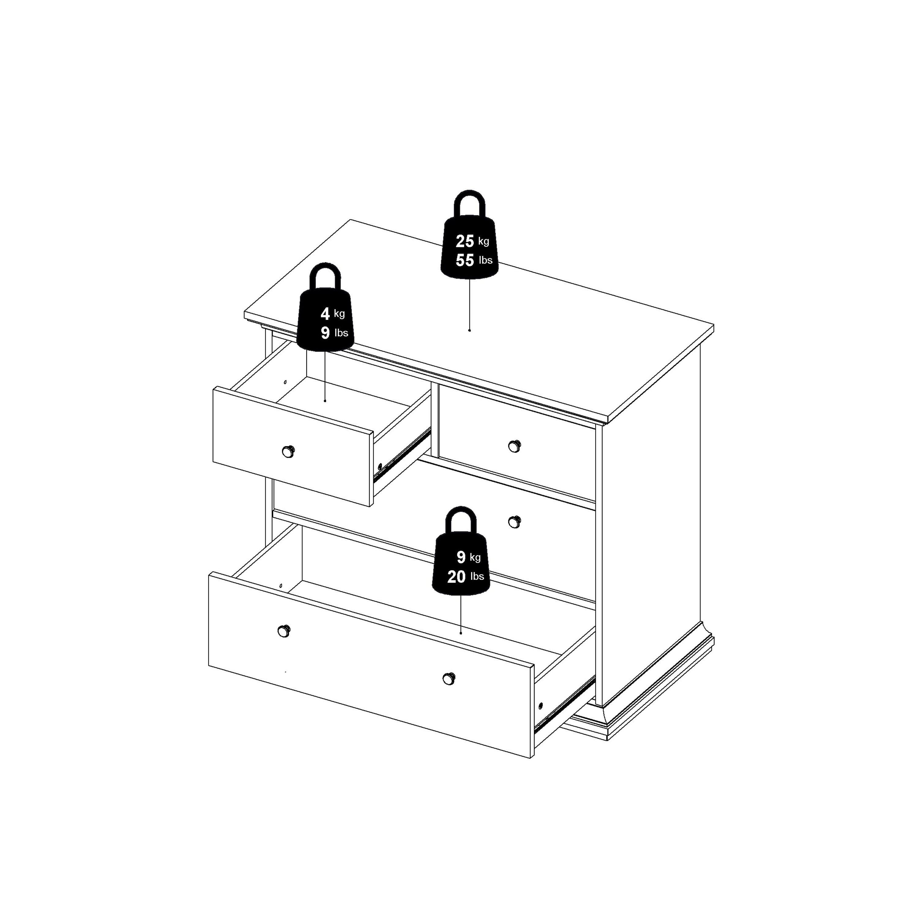 Paris Chest of 8 Drawers in Matt Grey - image 14