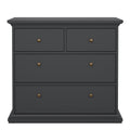 Paris Chest of 4 Drawers in Matt Grey - image 2