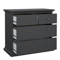 Paris Chest of 4 Drawers in Matt Grey - image 5