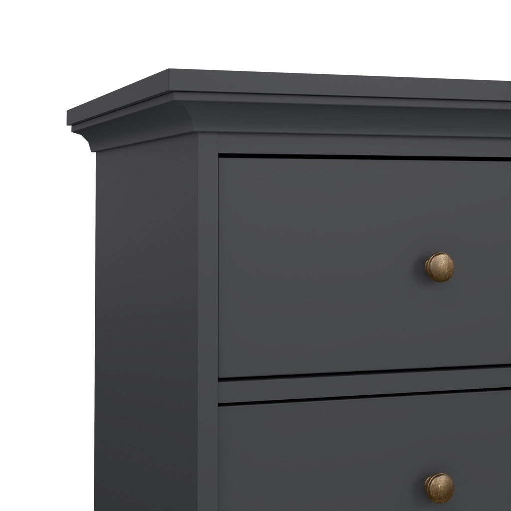 Paris Chest of 4 Drawers in Matt Grey - image 9