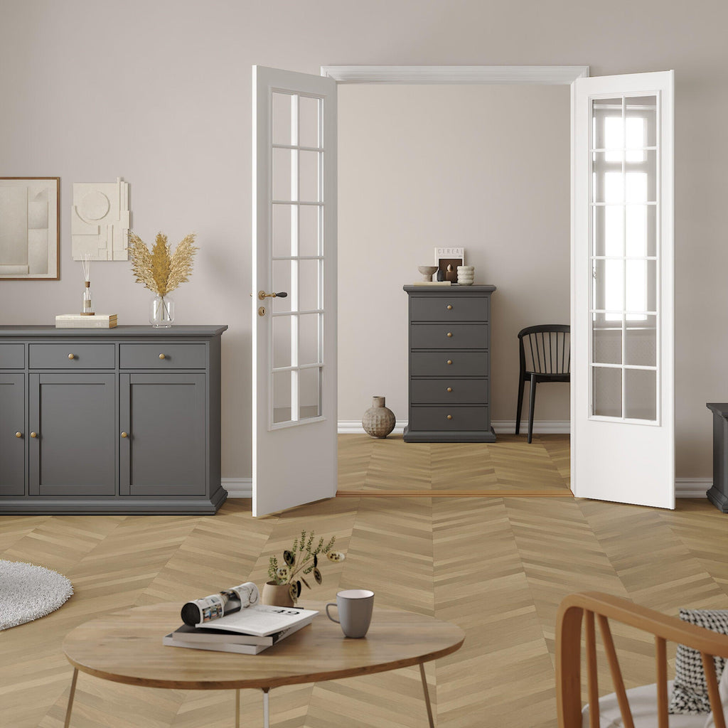 Paris Chest 5 Drawers in Matt Grey - image 6