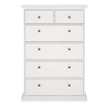 Paris Chest of 6 Drawers in White - image 2
