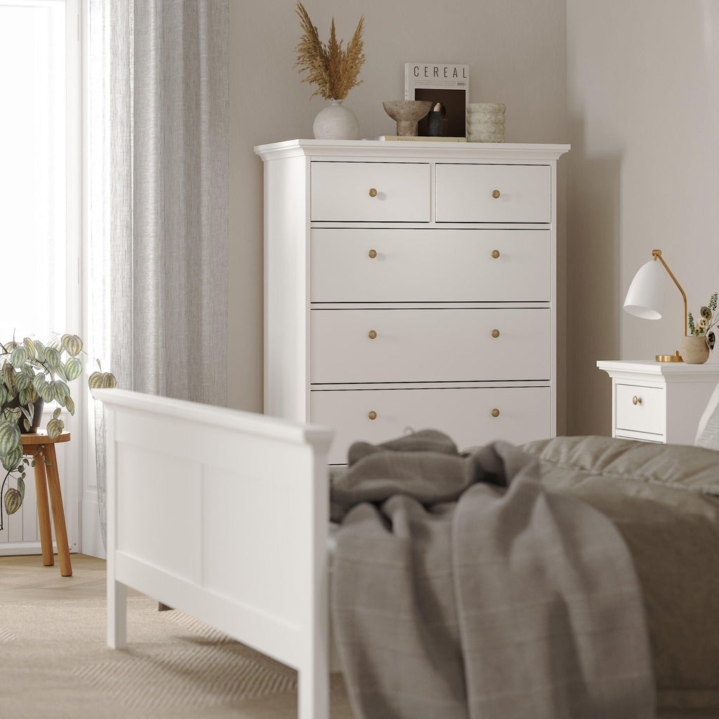 Paris Chest of 6 Drawers in White - image 7