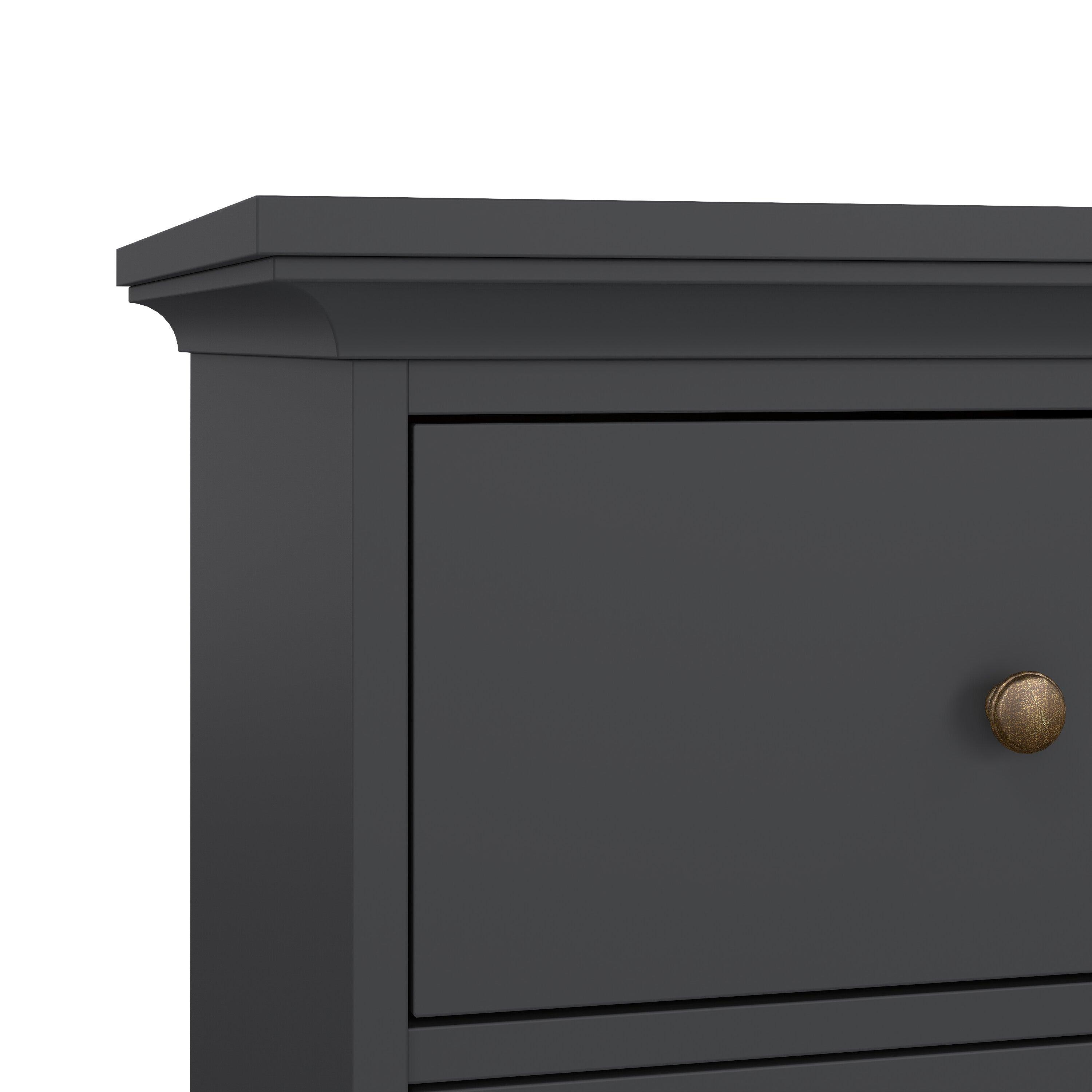 Paris Nightstand 1 Door + 1 Drawer in Matt Grey - image 10