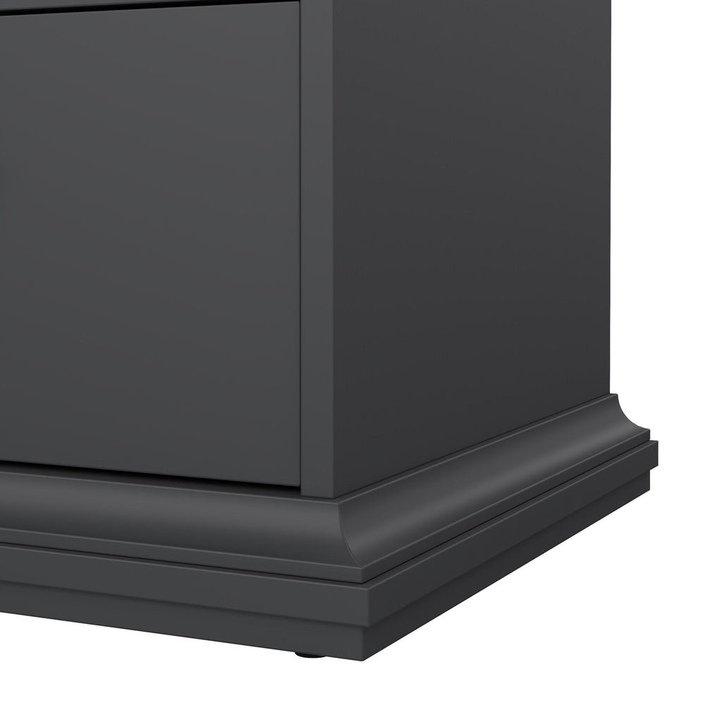 Paris Nightstand 1 Door + 1 Drawer in Matt Grey - image 12