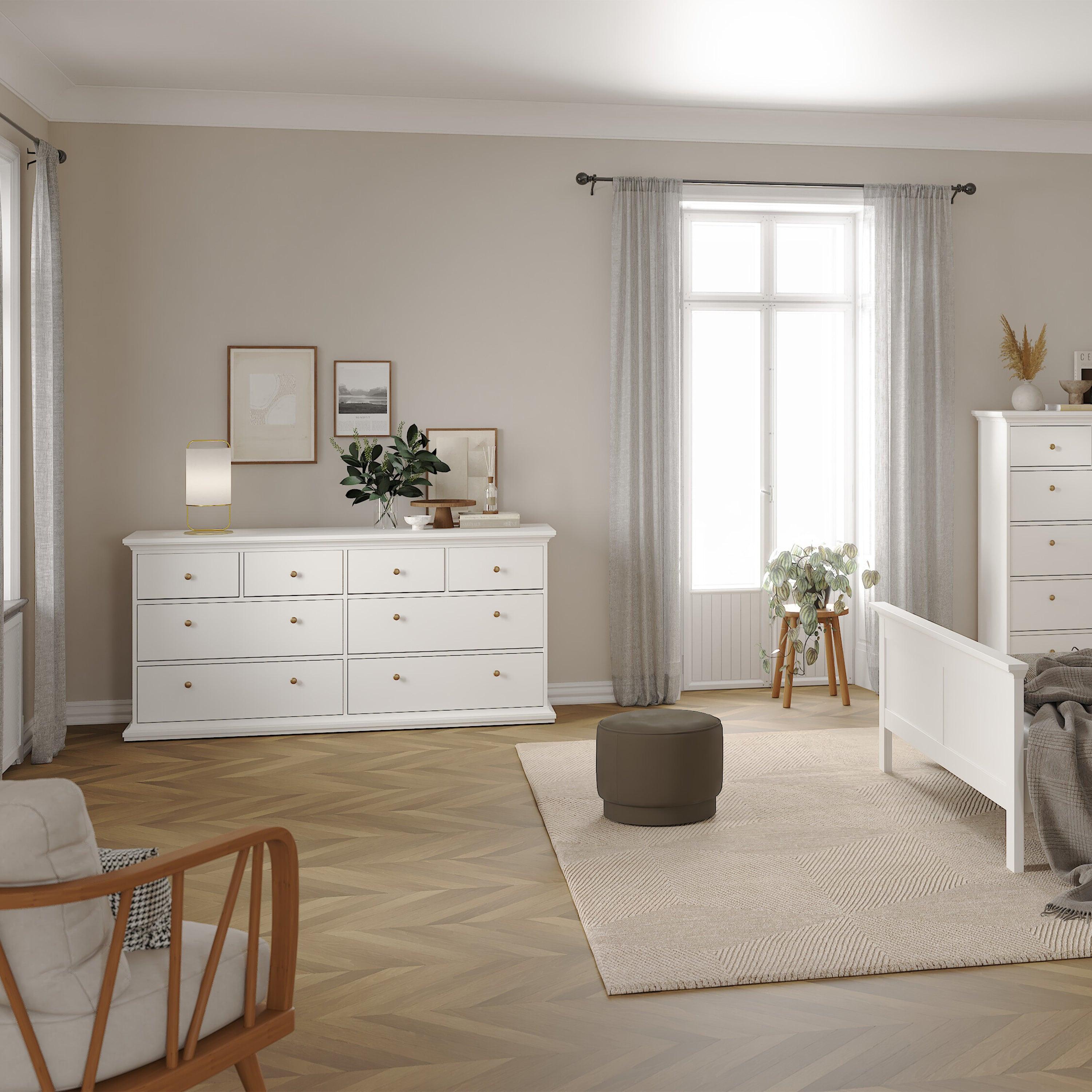 Paris Chest of 8 Drawers in White - image 6