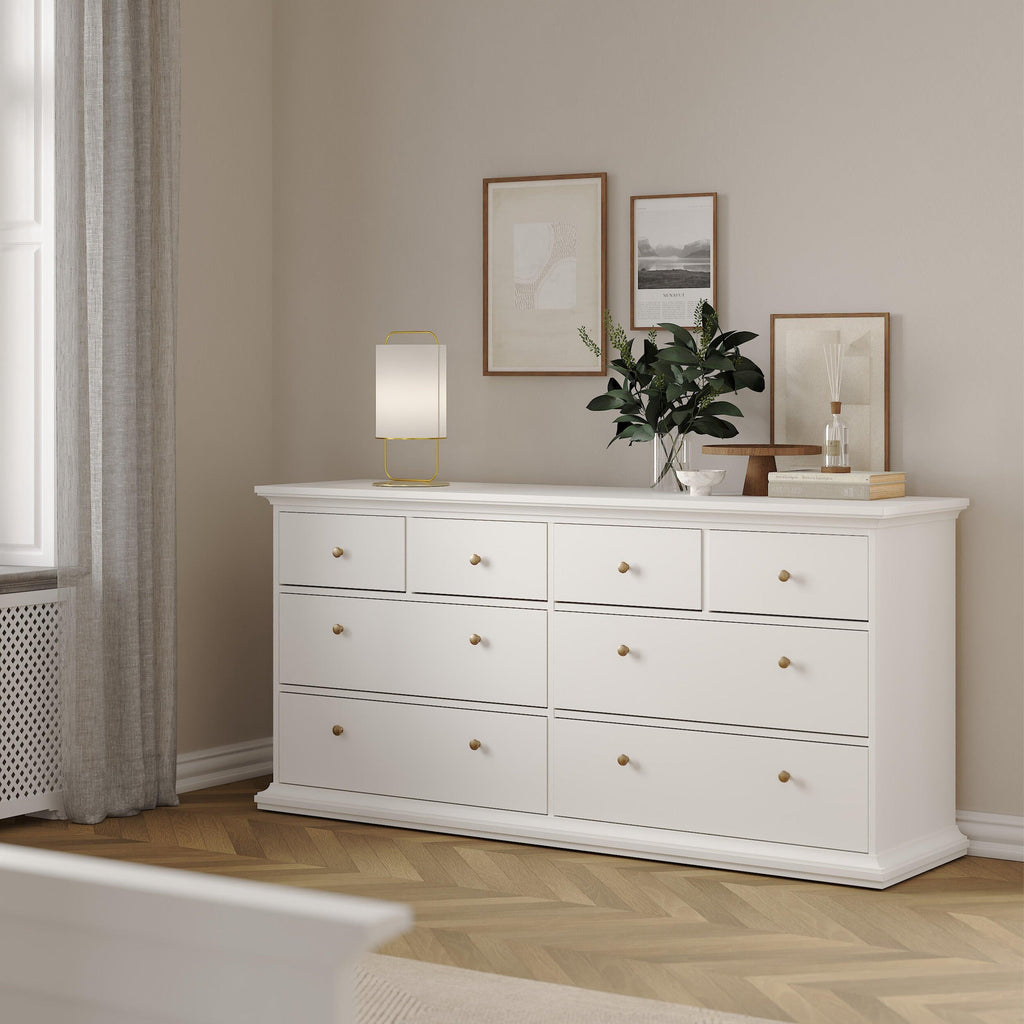 Paris Chest of 8 Drawers in White - image 7
