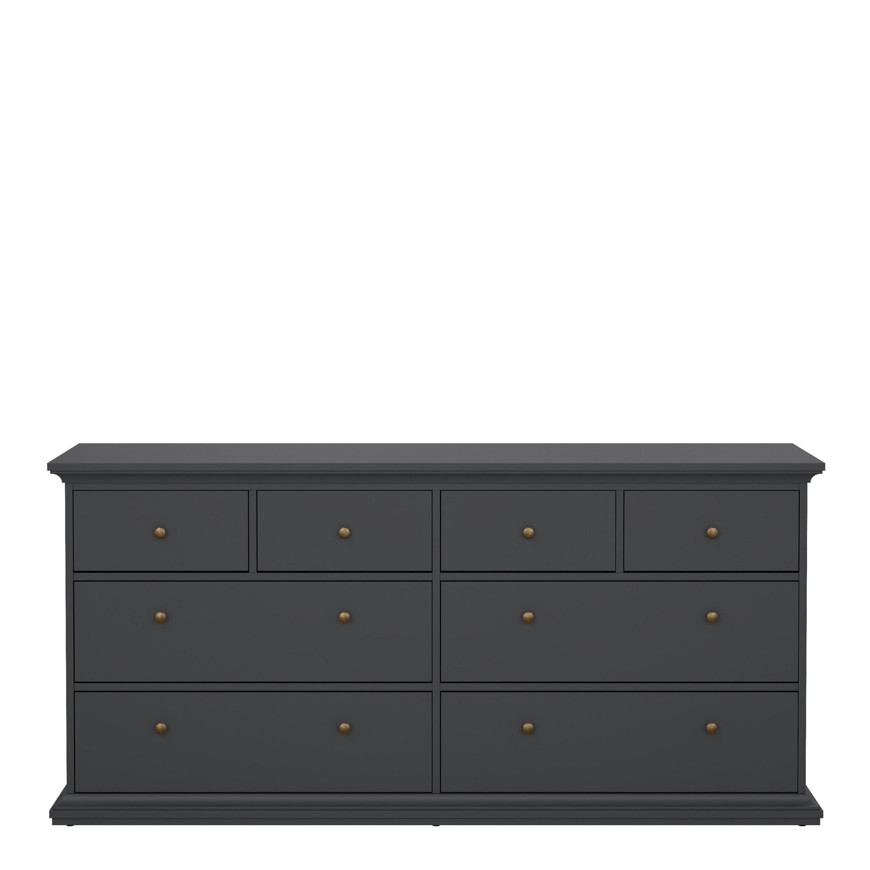 Paris Chest of 8 Drawers in Matt Grey - image 2