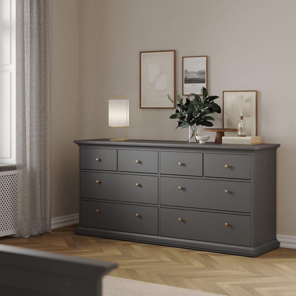 Paris Chest of 8 Drawers in Matt Grey - image 7