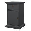 Paris Nightstand 1 Door + 1 Drawer in Matt Grey - image 3