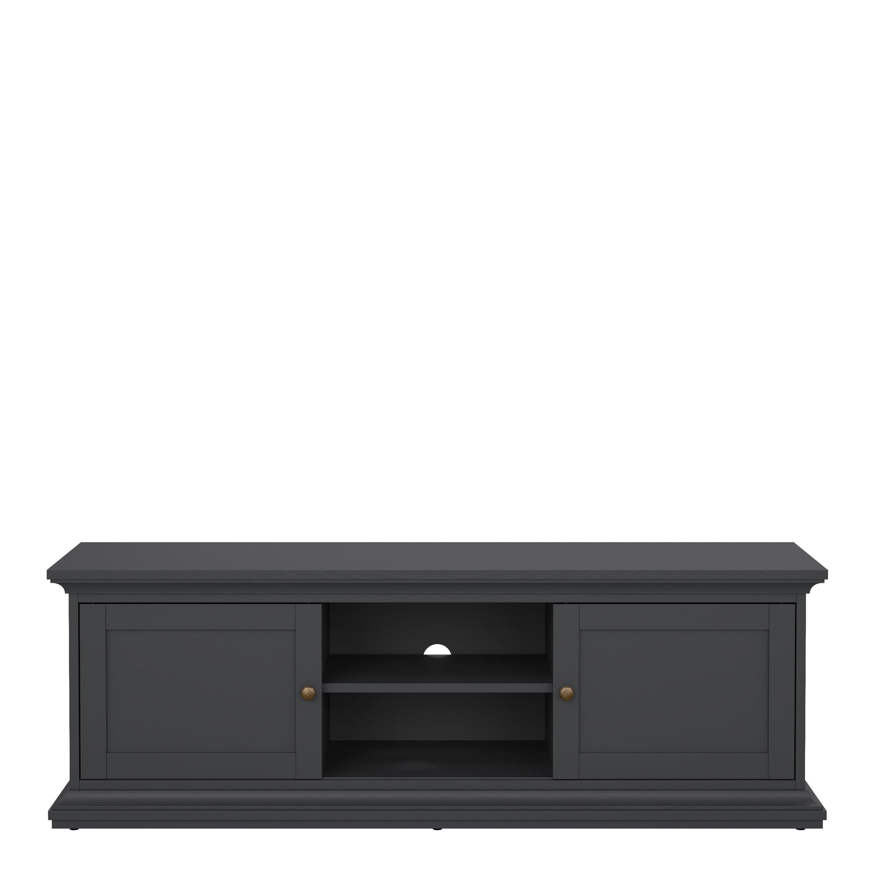 Paris TV-unit 2 frame Doors in Matt Grey - image 2