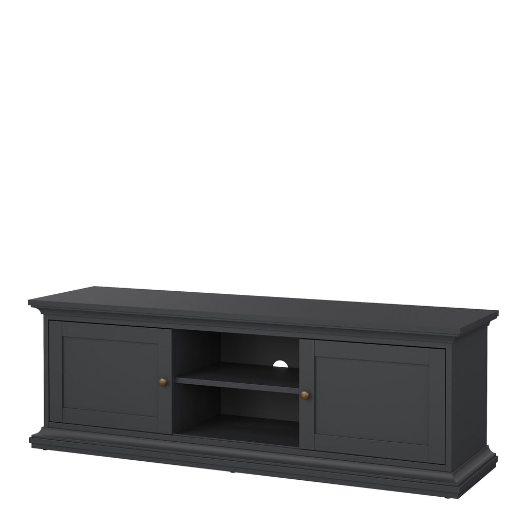 Paris TV-unit 2 frame Doors in Matt Grey - image 3