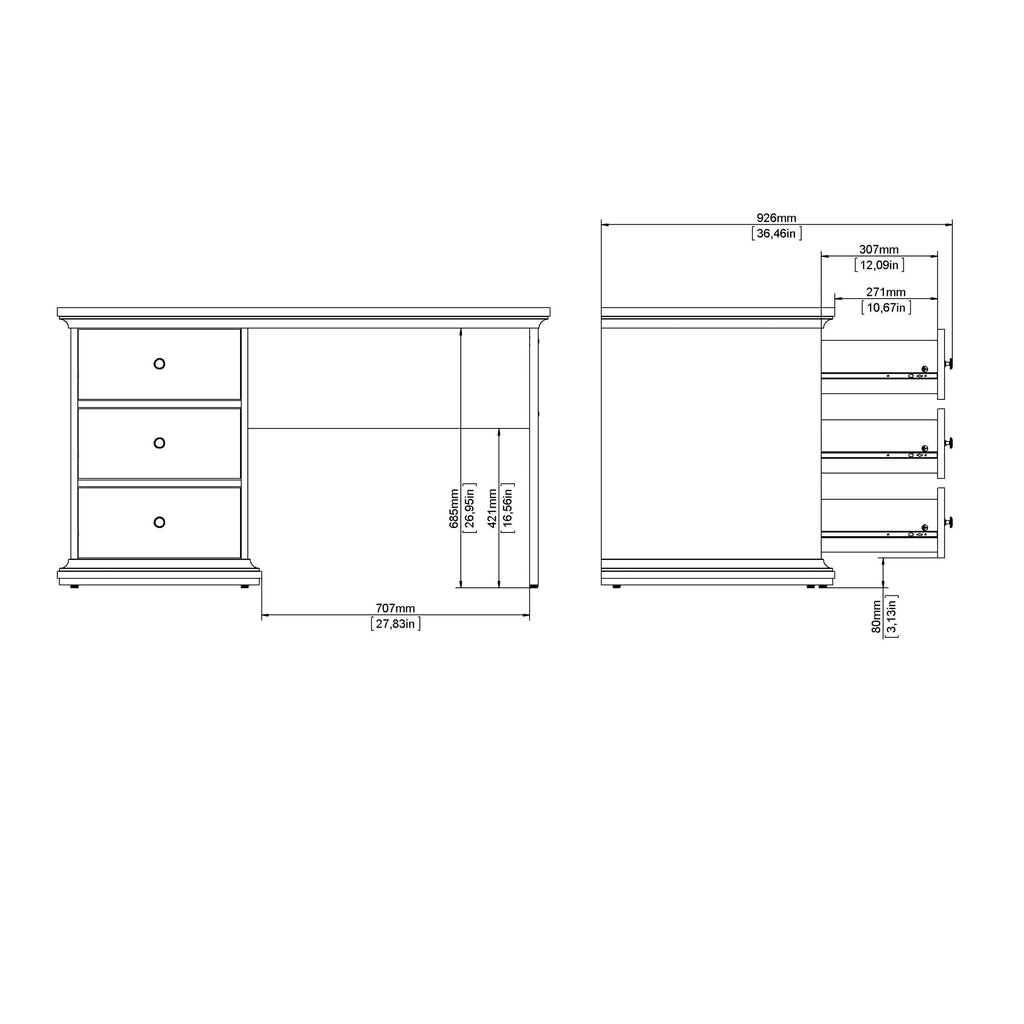 Paris Tall Bookcase in Matt Grey - image 11