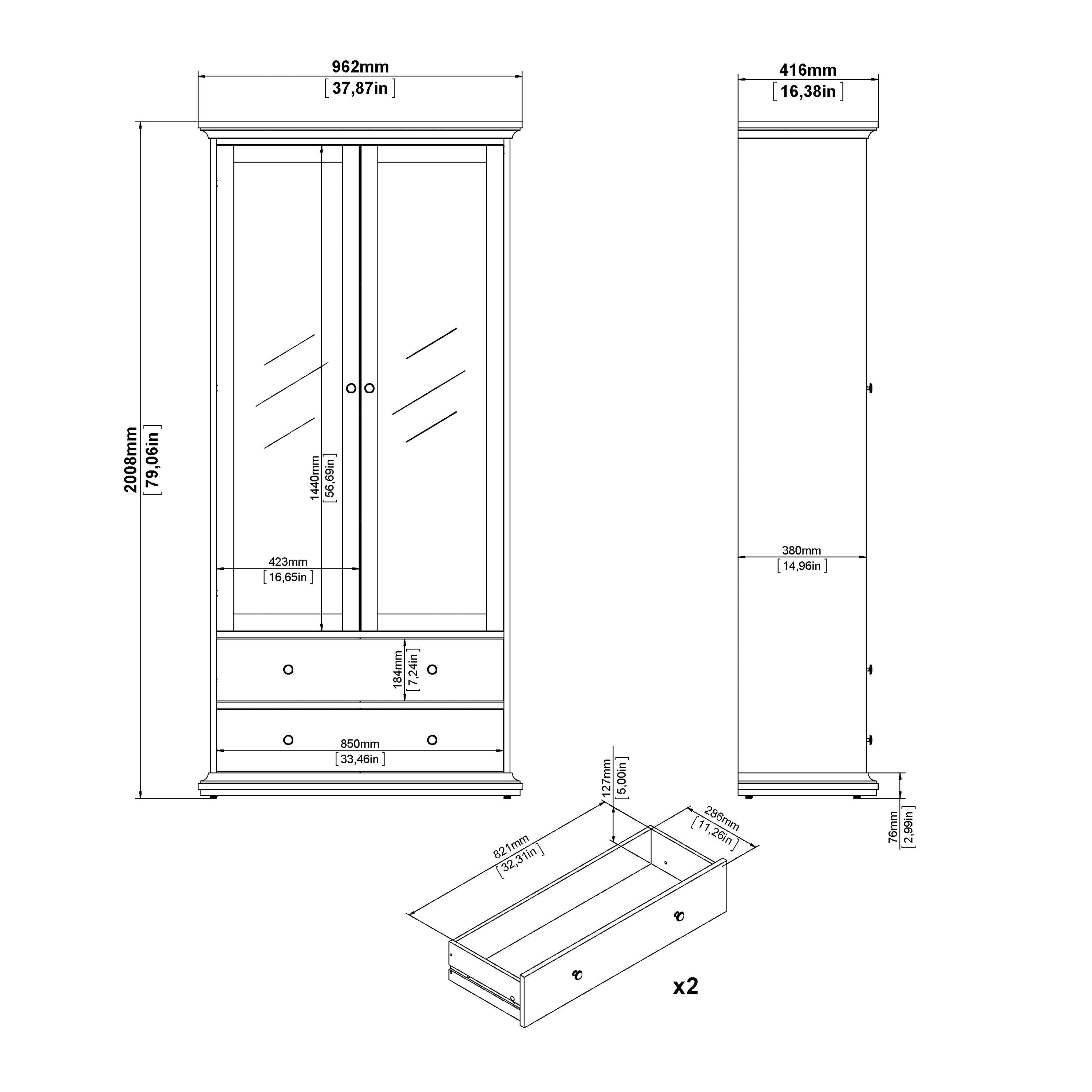 Paris Tall Bookcase in White - image 10